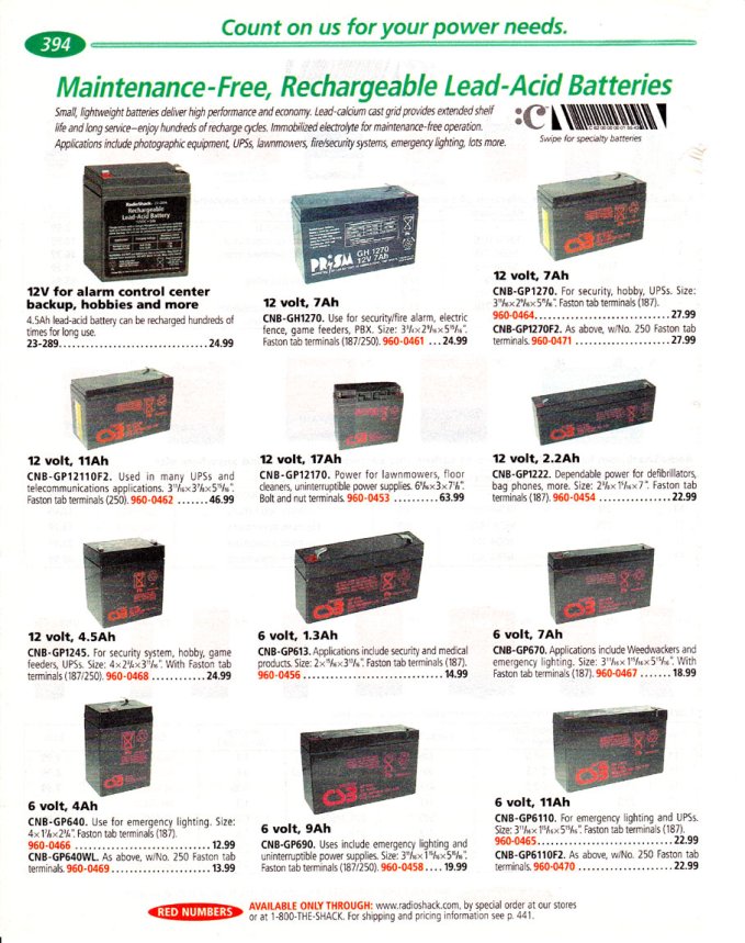 Technical Copy About Batteries